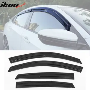 Window Visors for Honda Civic Sedan 2016-2021 Mugen Style Vent Rain Guards