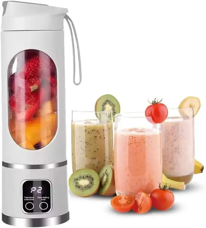 Ultimate Digital Juicer Blender with LED Display | 3-Mode Fruit & Vegetable Mixer, Leak-Proof Large Capacity, USB-C Rechargeable, Portable Blender for Smoothies, Juices & Shakes | Ideal for Home, Kitchen & Travel