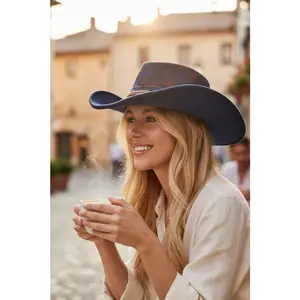 Distress Vintage Shapable Fedora Cowboy Hat