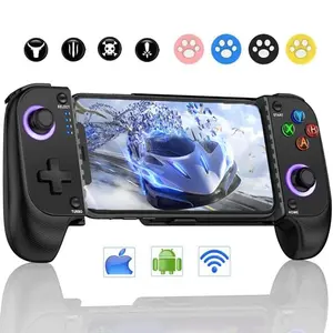 Wireless Phone Controller for iPhone/Android with Hall Joystick, Moblie Controller for iPhone,Handheld Gaming Gamepad