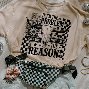 Comfort Colors If I'm the Problem T-Shirt, Retro 90s Graphic Tee, Music Lover Shirt, Unisex Washed, Gift for Fans