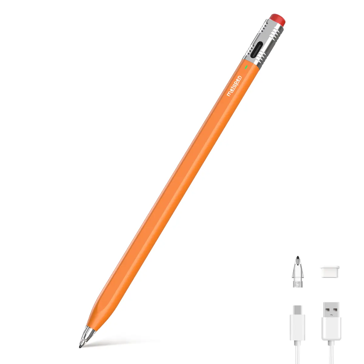 Metapen Pencil Air8 Pro X for iPad 2018-2026, Ultra-Quiet, 2X Fast Charging, Palm Rejection Stylus Pen for iPad a16/11/10/9/8/7/6th Gen, Pro 12.9/11/13-inch M4/M5, Air 3/4/5/M2/M3/M4, Mini 5/6th