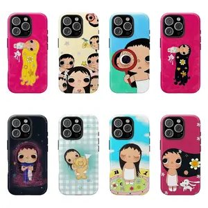 JIACC 12 Styles Dreamy yuyy INS Glittering Big Eyes Comic Girl Pattern Phone Case Style 5-8 For iPhone 17 ProMax Plus Air 16 15 14 13 12 11 X XR & SamsungS25 S24 S23 S22 Ultra, Best Gift