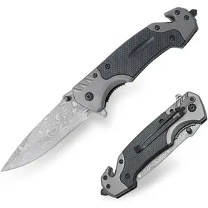 Falcor Pattern Folding Knife BH-001 Made of high-quality 7CR15 steel, EDC Folding Pocket Practical Knife , Precision Cutting Durable Camping Knife, Suitable for Outdoor Tool Knife, Multi functional Folding Knife, Survival Tool, and Women's Self Defense
