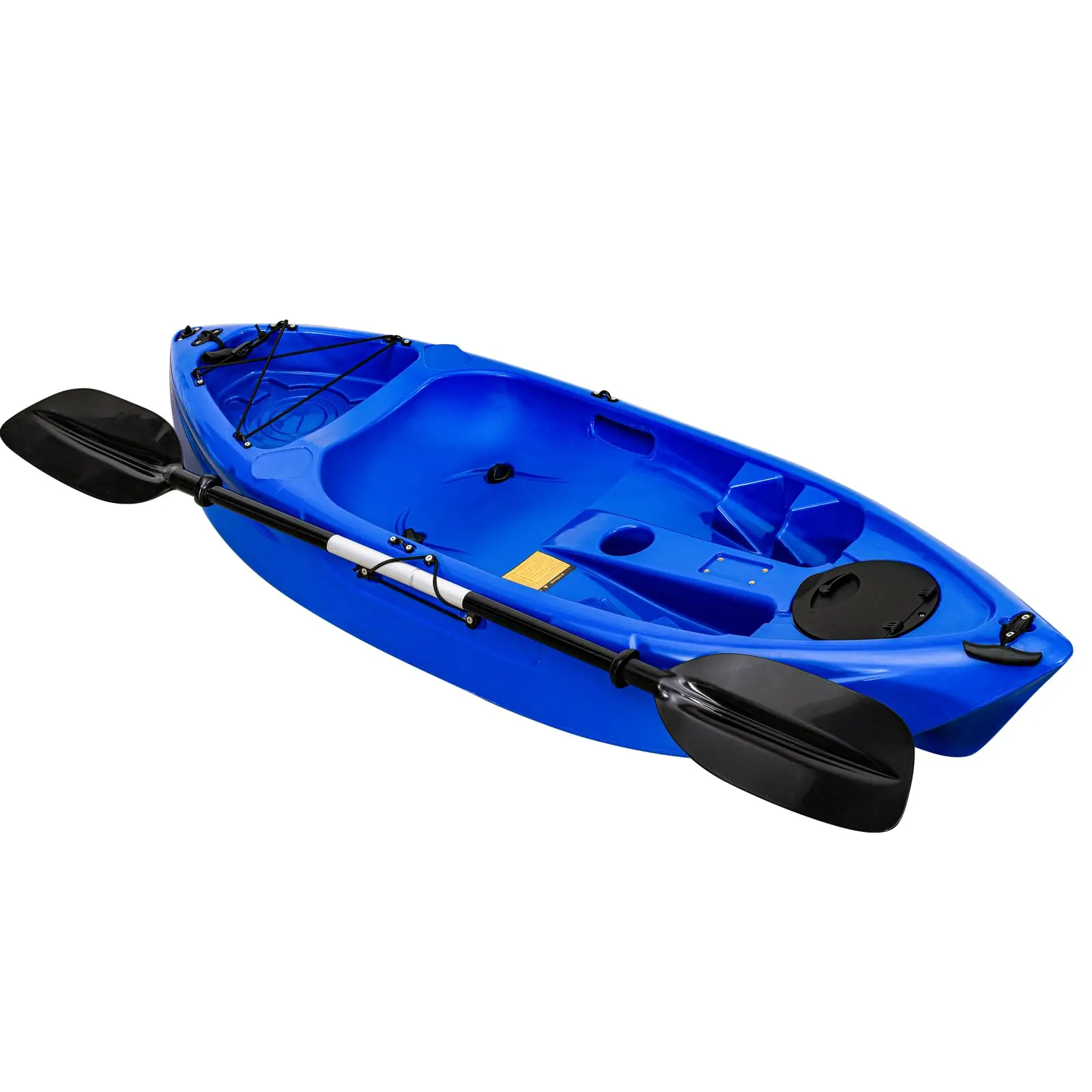 GARVEE Lightweight 22lbs Sit-On-Top Fishing Kayak with Paddle, UV-Protected HDPE, Stable Flat Bottom, 88lb Capacity for Pool, Lake, River, and Calm Ocean Adventures