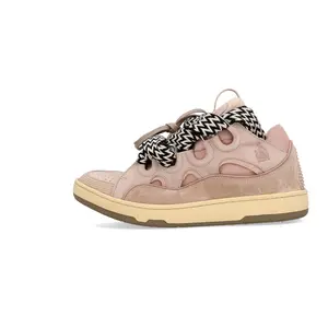 Lanvin Curb Leather Sneakers