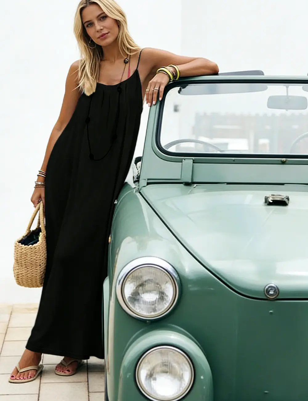 long cloth tied around dress shoulder to waist women name White Ric Rac Tie Brocks Dress main image 0