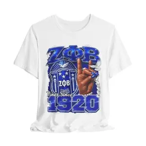 Zeta Phi Beta 1920 Greek Letters Shirt - Stylish Hand Symbol Design for Sorority Sisters