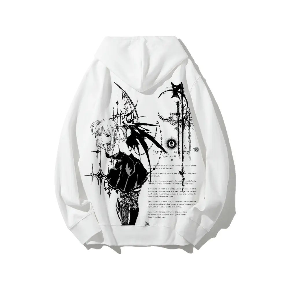 Unisex Death Note Misa Amane Graphic Hoodie - 100% Cotton Pullover, Fashionable, Comfortable, Breathable, Eco-Friendly, Micro-Elastic, Streetwear, Couple Gift (Men's Hoodies & Sweatshirts), Fashion, Print, Graphic Hoodies