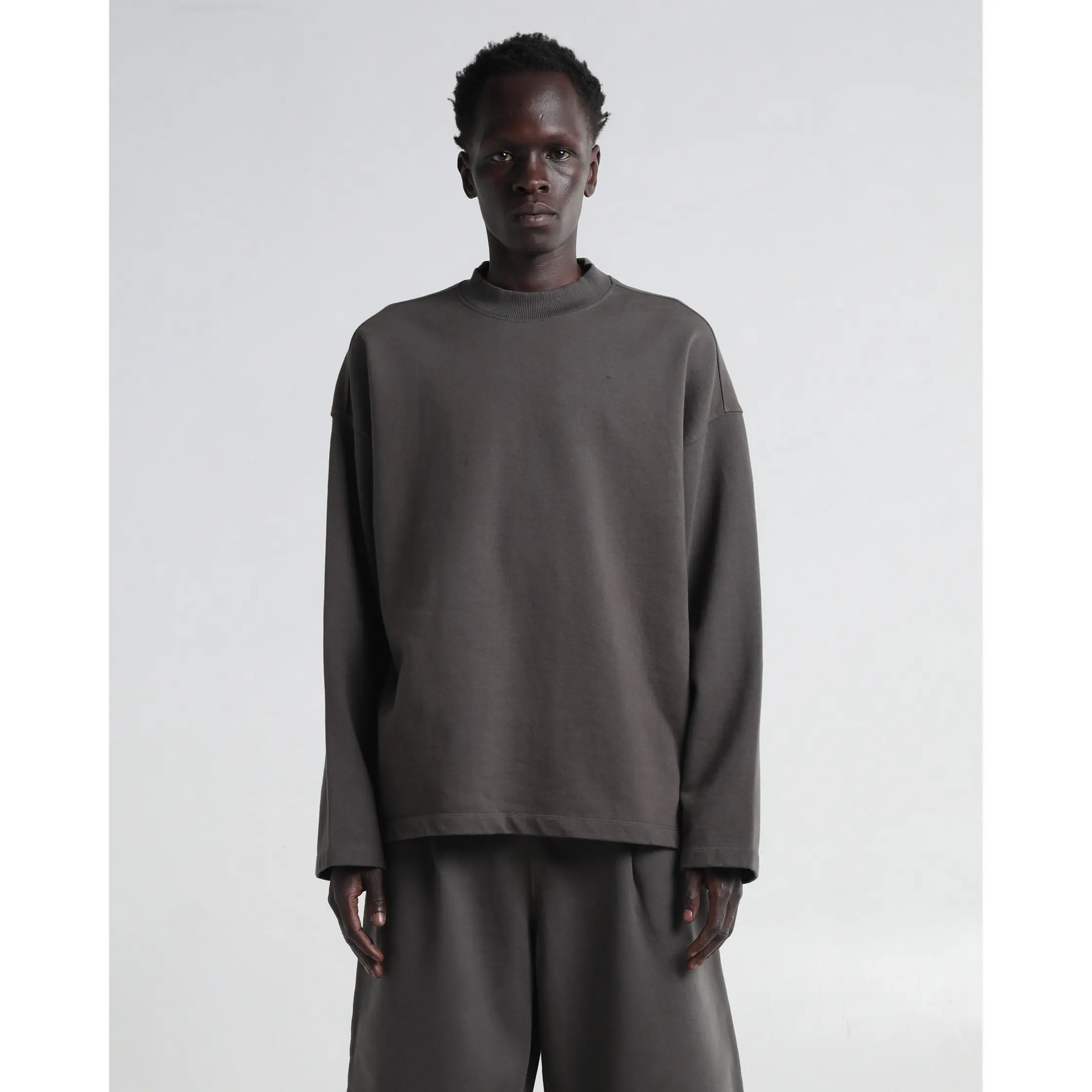 Terry Garment Dye Long Sleeve Shirt