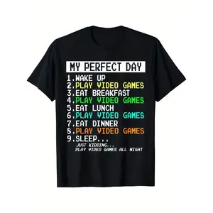 My Ideal Day: Rise And Enjoy Video Games, Men'S Apparel