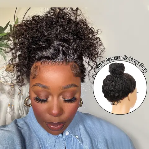 [NEW IN] OQ HAIR Water Wave 360 Lace Frontal Wear Go Glueless Wig Bleached Knots Pre-Cut Lace Invisi Drawstring Human Hair Wig #TikTokShopFallDealsForYou