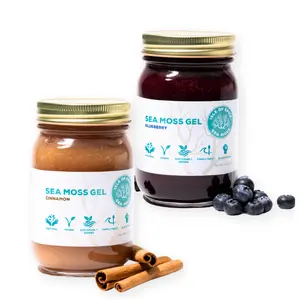 Isle of Spice Sea Moss Gel – 2-pack (2 x 16 oz) – Natural, Cinnamon, Blueberry | Farm-to-Jar, No Sugar Added