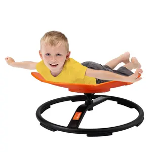 VEVOR Elephant Kids Swivel Chair,  , 220 LBS Capacity, 360° Spinning Chair, Autistic Kids Sensory Toy Chair with Non-Slip Metal Base, Toddler Sit and Spin Chair for Coordination Balance Focus Orange