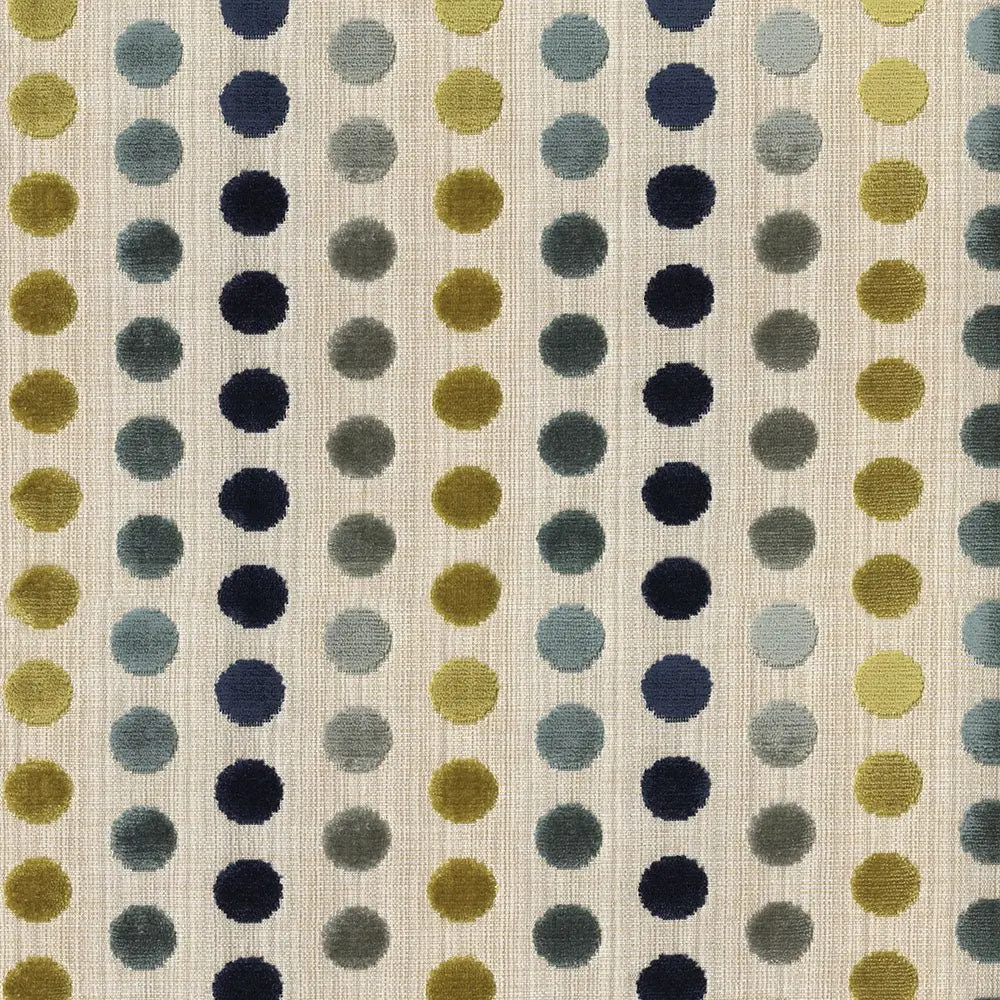 Cactus Green Color Polka Dots Fabric—High-Quality—100% Cotton