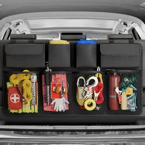 Car Trunk Organizer, Large Capacity Car Organizers and Storage with 8 Pockets, Waterproof Backseat Hanging Organizer for SUV, Truck, MPV, Interior Accessories for Men and Women