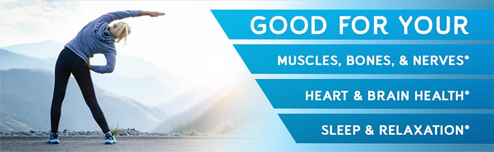 【BioEmblem】Triple Magnesium Complex, Help Night Time Relex and Sleep Quality, Support Muscles, Nerves, Energy & Fitness Healthcare