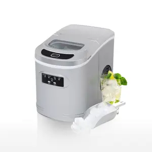 Whynter IMC‑270MS 9.5 in. 27 lbs. Portable Countertop Ice Maker Bullet Ice Machine with 2.2L Reservoir and 1.5 lb. Bin in Metallic Silver