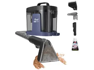 Rosewill Multi-Purpose Portable Carpet and Upholstery Cleaner,Powerful Suction 17 kpa Spot Cleaner,Car and Auto Detailer, Stain/Spot Remover; Versatile Use: Carpet, Sofa, Pet Hair Use - Black color