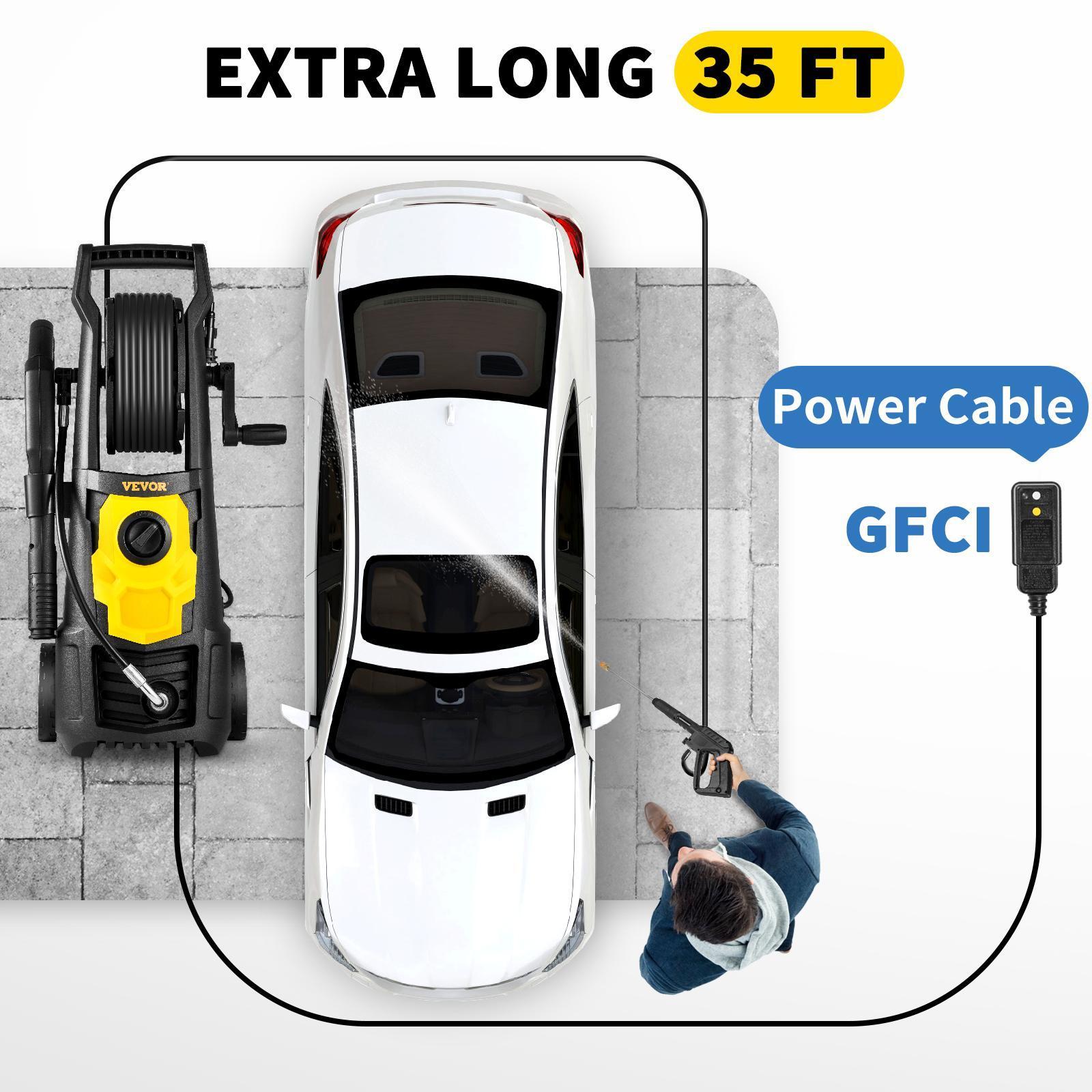 VEVOR Electric Pressure Washer, Various specifications, Max 1.76 GPM Power Washer, 5 Quick Connect Nozzles, Foam Cannon, Portable to Clean Patios, Cars, Fences, Driveways, ETL Listed VEVOR Electric Pressure Washer, Various specifications, Max 1.76 GPM Power Washer, 5 Quick Connect Nozzles, Foam Cannon, Portable to Clean Patios, Cars, Fences, Driveways, ETL Listed