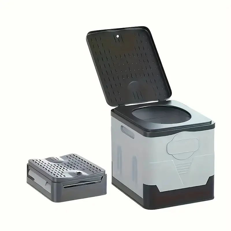 Vehicle-Mounted Folding Toilet, Outdoor Camping Travel Emergency Urinal And Toilet, Emergency Device, Mobile Toilet，Hygienic Camping Toilet with Lid for Car, Hiking, Beach, and Outdoor Adventures