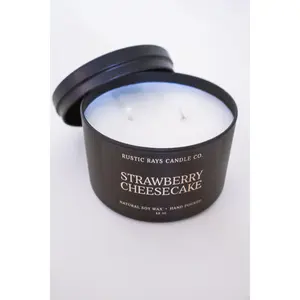 Strawberry Cheesecake 12 oz Soy Candle