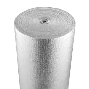 【Summervibes】VEVOR Double Reflective Insulation Roll, Foam Core Radiant Barrier, 3.2 mm 48 in x 100 ft, Double-Sided Aluminum Foil EPE Foam Heat Reflective Shield, Thermal Insulation Roll for Window RV Roof