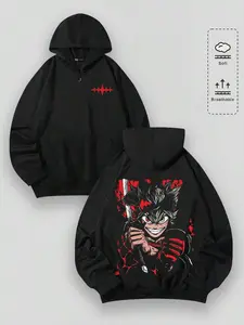 Men Y2K Black Clover Asta Graphic Anime Hoodie, Soft Breathable Hoodies For Fall 009-AB.png