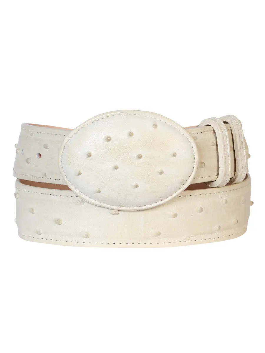 Men's Cowboy Belt - - Bone 700