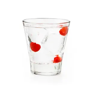 Libbey 15710 Endeavor Stacking DuraTuff Rocks Glass Set, 9 oz, Clear Drinking Glass Set of 12, Modern Stacking Glasses for Cocktails and Fine Liquors