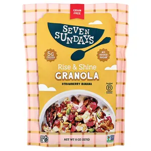 Seven Sundays Rise & Shine Granola, Strawberry Banana, 8 oz (227 g)