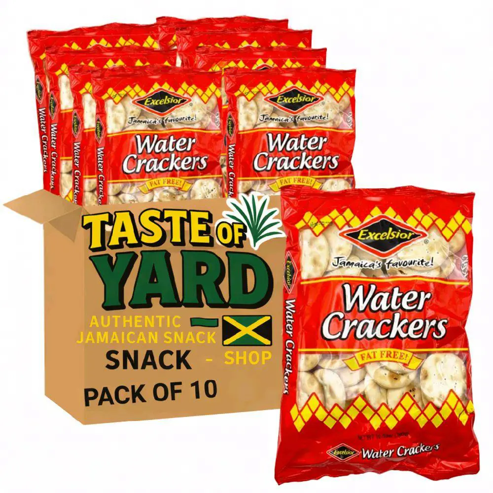 Excelsior Water Crackers - Jamaica's Favorite , Fat-Free, Original or Cinnamon Flavor,