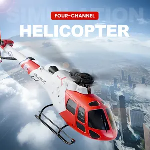 WLtoys K150 4CH 3-Blade Aileronless RC Helicopter for Beginners, AS350 Squirrel Scale, Optical Flow Altitude Hold, 6-Axis Gyro, Brushless Motor & Signal Loss Protection