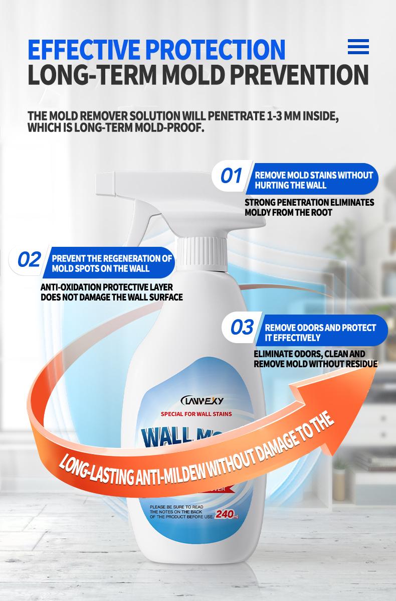 Lanwexy Highly Effective Mould Removal Spray - Prevents Mould Regrowth