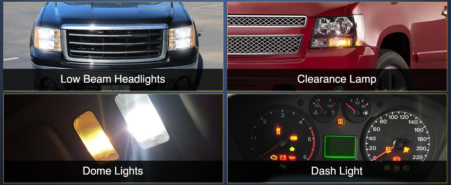 Nilight Headlight Dimmer Switch Compatible with 2007 2008 2009 2010 2011 2013 Chevy Silverado 1500 2500HD 3500HD Tahoe 2007-2014GMC Sierra 2500HD 3500HD Yukon with Greenish LED Light