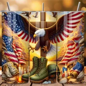 Eagle cross | 20oz sublimation transfer print out (TRANSFER ONLY, NOT A FINISHED TUMBLER)