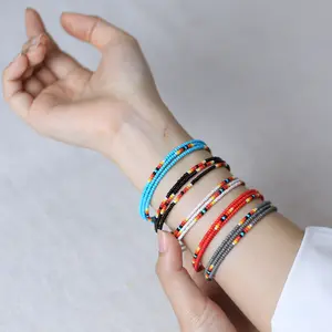 Handmade Beaded Bracelet - Native American Style, Boho Minimalist Jewelry