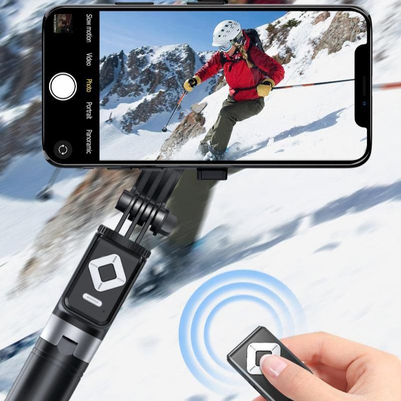 New 6 in 1 Selfie Stick With Fill Light, 67" Phone Tripod & Wireless Remote Page Turner,Bluetooth Camera Video Recording Remote,Music Control, for iPhone ,iPad ,iOS,Android