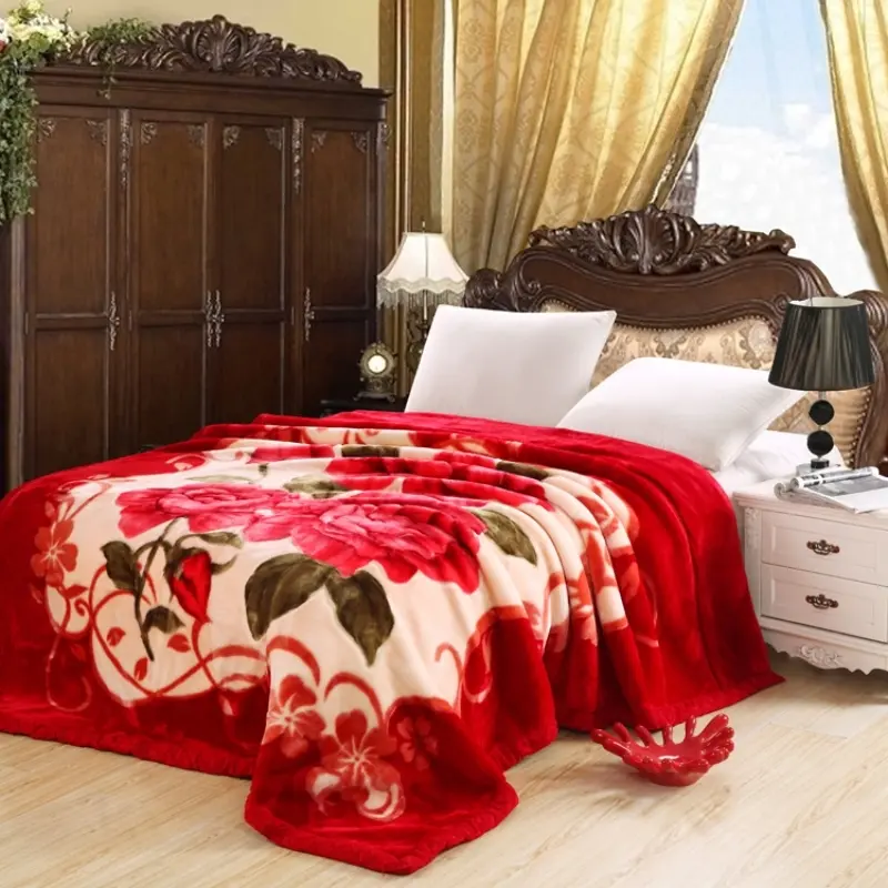 Floral Print Blanket, 1 Count Soft Comfortable Warm Throw Blankets, Air-conditioned Room Blanket, Warm Nap Blanket for Home & Office, Rose Flower Blanket, Soft Cozy Blanket, Soft Throws Blanket