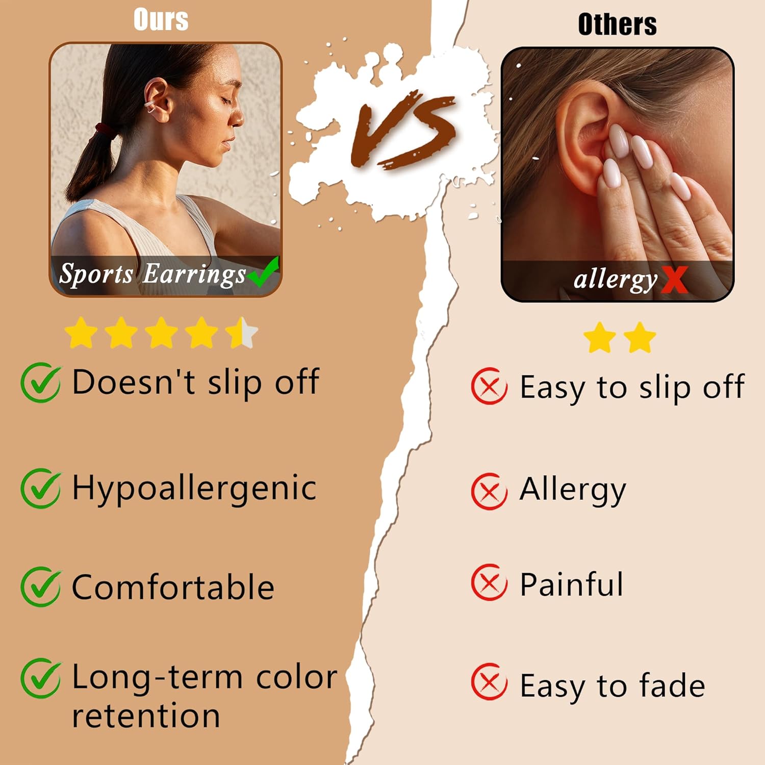 9 Pcs Ear Clips Earrings Set for Women Men 14K Golden Plated Trendy Lightweight Non Pierced Cartilage Ear Cuff Jewelry Adjustable & Hypoallergenic 9 Pcs Ear Clips Earrings Set for Women Men 14K Golden Plated Trendy Lightweight Non Pierced Cartilage Ear Cuff Jewelry Adjustable & Hypoallergenic