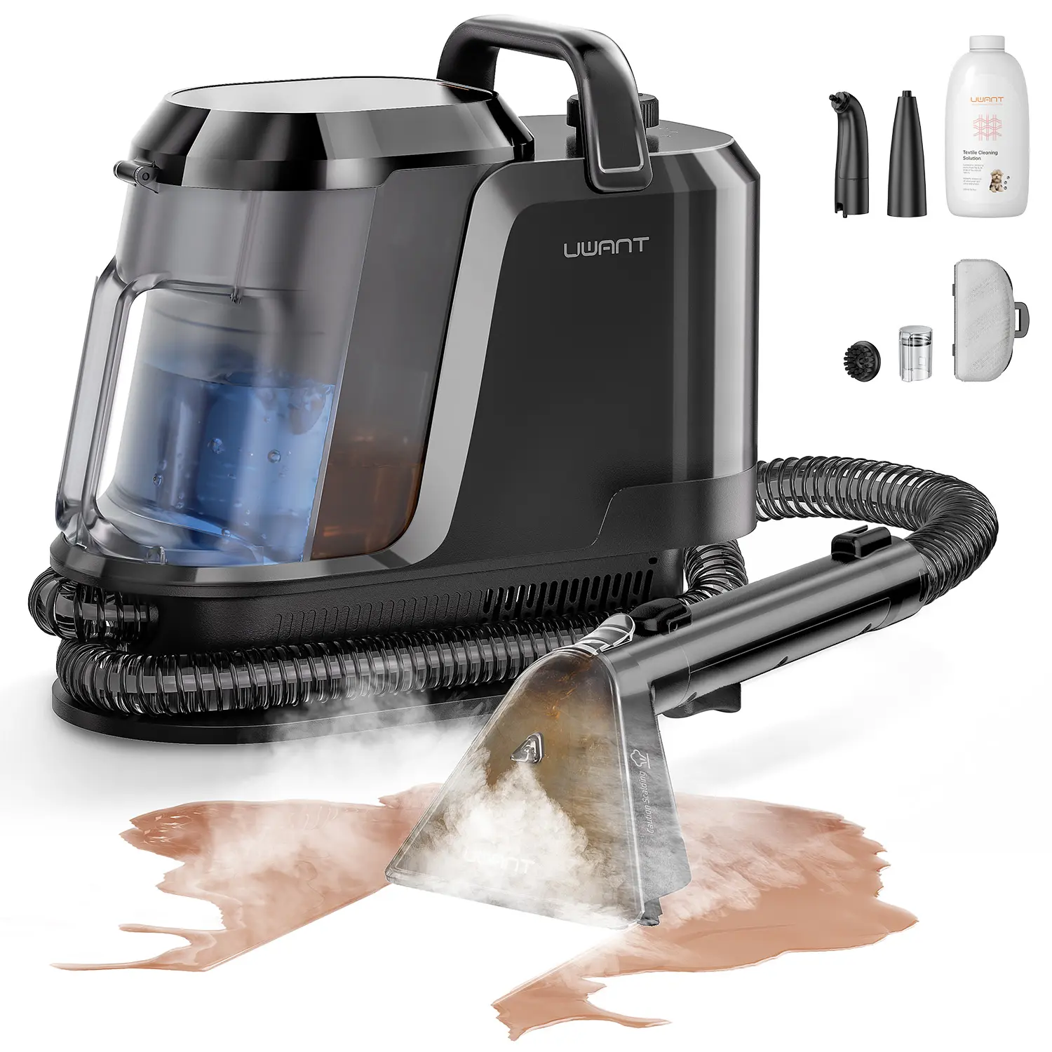 Uwant Y100 Steam Portable Carpet Cleaner , 18Kpa Powerful  Spot Cleaner Machine, Upholstery & Sofa Cleaner for Home，Car and Auto Detailer,back to school,back to school haul