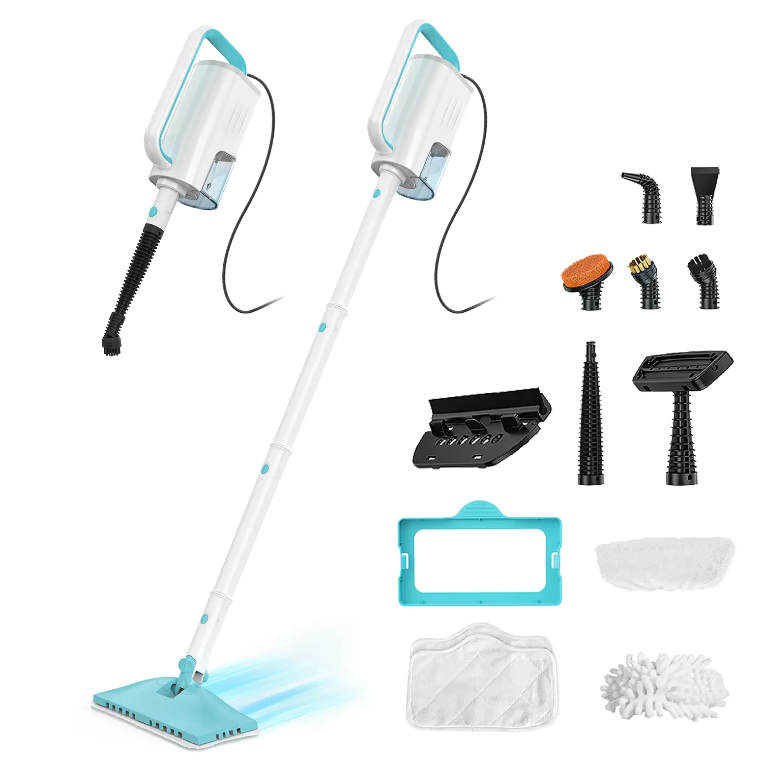 [BackToSchool] All-in-1 Electric Steam Mop & Steam Cleaner, Multi-Use Detachable Handheld Cleaner for Floors, Walls, Plus Multi-Function Cleaning Supplies & Accessories Set,back to school,back to school haul