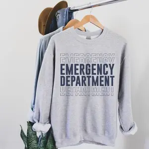 Emergency Department Sweatshirt, ER Nurse Shirt, Emergency Room Tech Gift, ED Tech Shirt, Emergency Doctor, Emergency Nurse Gift, Nurse Grad Menswear Canvas