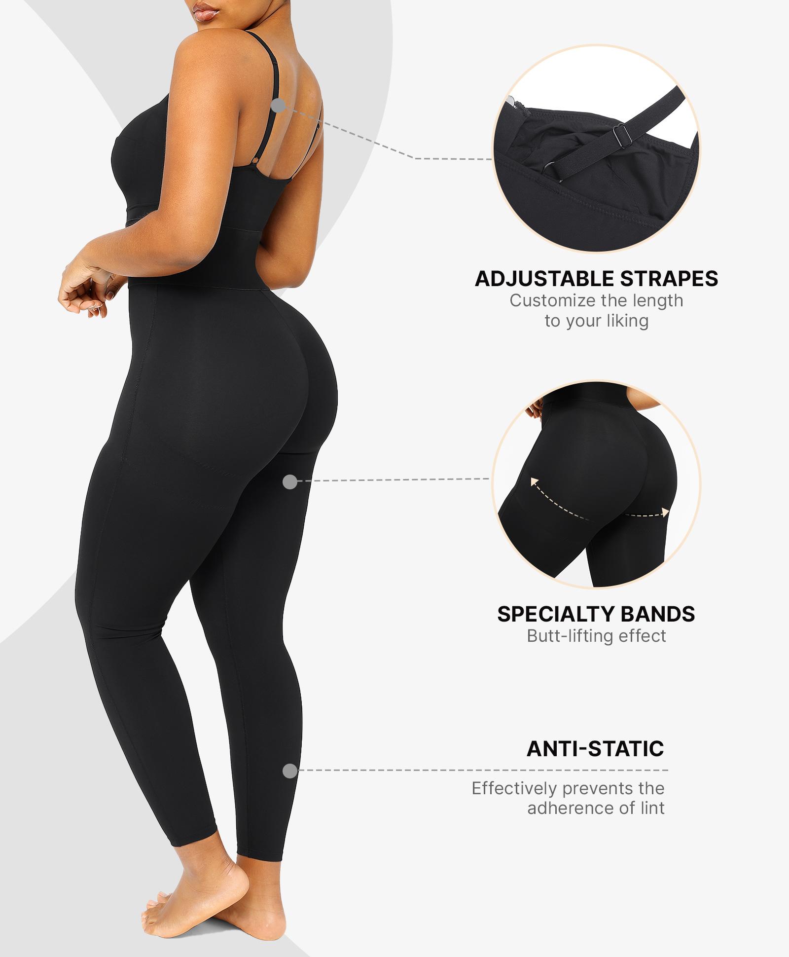 Shapellx AirSlim ElasticFuse Zipper Shaping Jumpsuit Waist band Tummy bridle Workout Outfit Womenswear Shapewear Bodysuit One-piece Yoga Suit Stylish Activewear Creator