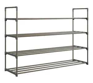 Home-Complete Shoe Storage Rack 4-Tier Shoe Organizer