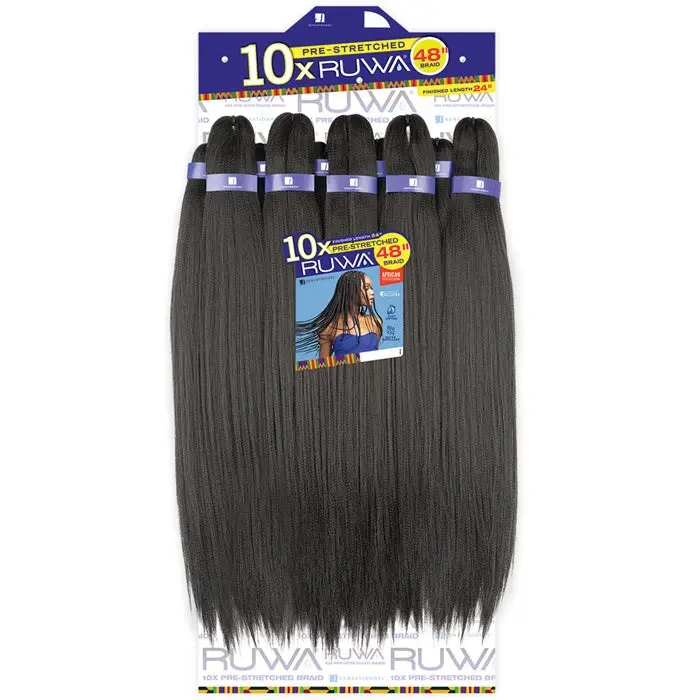 Sensationnel Ruwa Pre-Stretched Braids - 10x 48" Sensationnel Ruwa Pre-Stretched Braids - 10x 48"