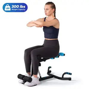 Merach Deep Squat Machine, Adjustable Glutes Machine for Home Gym Workout Training, Sit Up Machine for Abs,  Abdominal bench, Push Up