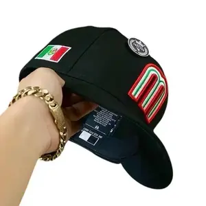 New 2026 Mexico World Baseball Classic Black Cap Featuring Mexico Flag, Adjustable Classic Streetwear Style, 2026 All Season Trend Durable Sports Fashion Headwear for Daily Use