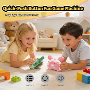 Educational Press game with cute animals, stress-relieving whack-a-mole toy game machine.