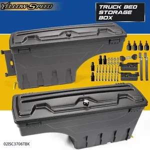 LH&RH ABS Truck Bed Storage Box Toolbox Fit For 02-18 Dodge Ram 1500 2500 3500